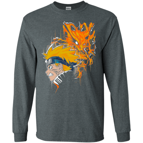 T-Shirts Dark Heather / S Demon Fox Men's Long Sleeve T-Shirt