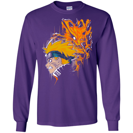 T-Shirts Purple / S Demon Fox Men's Long Sleeve T-Shirt