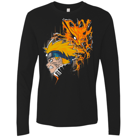 T-Shirts Black / S Demon Fox Men's Premium Long Sleeve