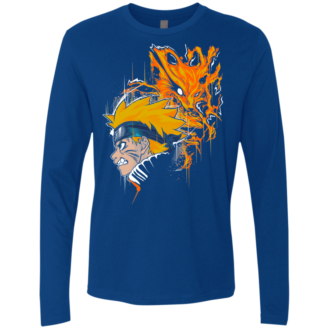 T-Shirts Royal / S Demon Fox Men's Premium Long Sleeve
