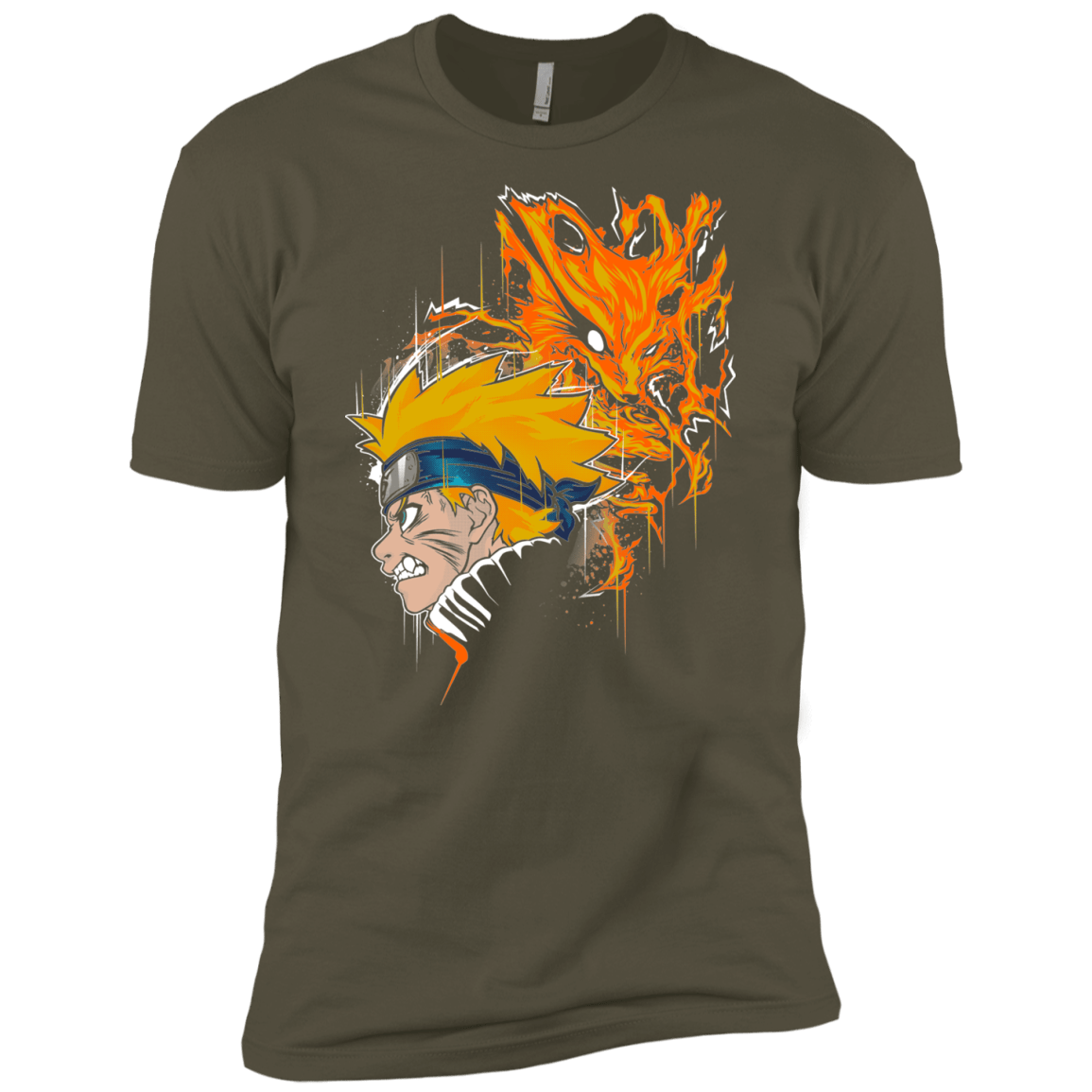 T-Shirts Military Green / X-Small Demon Fox Men's Premium T-Shirt