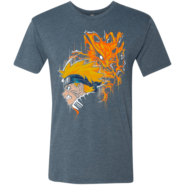 T-Shirts Indigo / S Demon Fox Men's Triblend T-Shirt