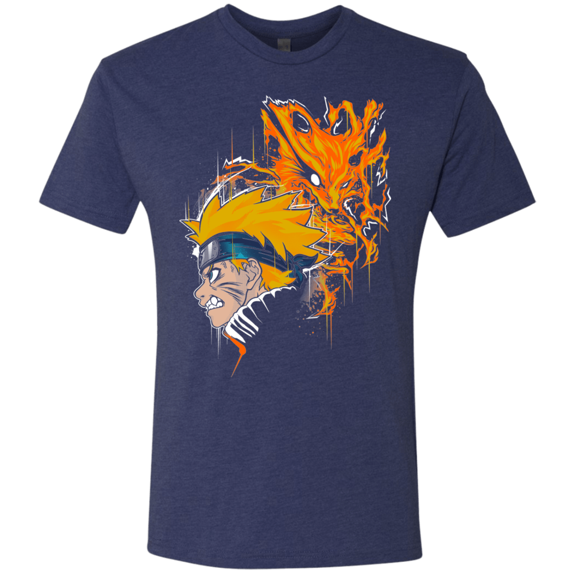 T-Shirts Vintage Navy / S Demon Fox Men's Triblend T-Shirt