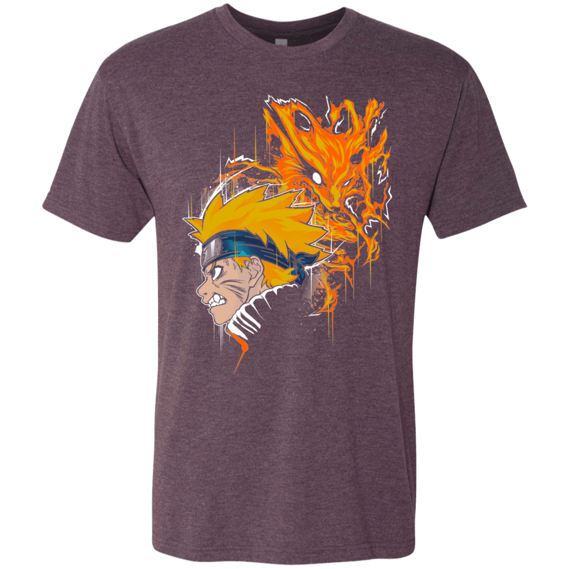 T-Shirts Vintage Purple / S Demon Fox Men's Triblend T-Shirt