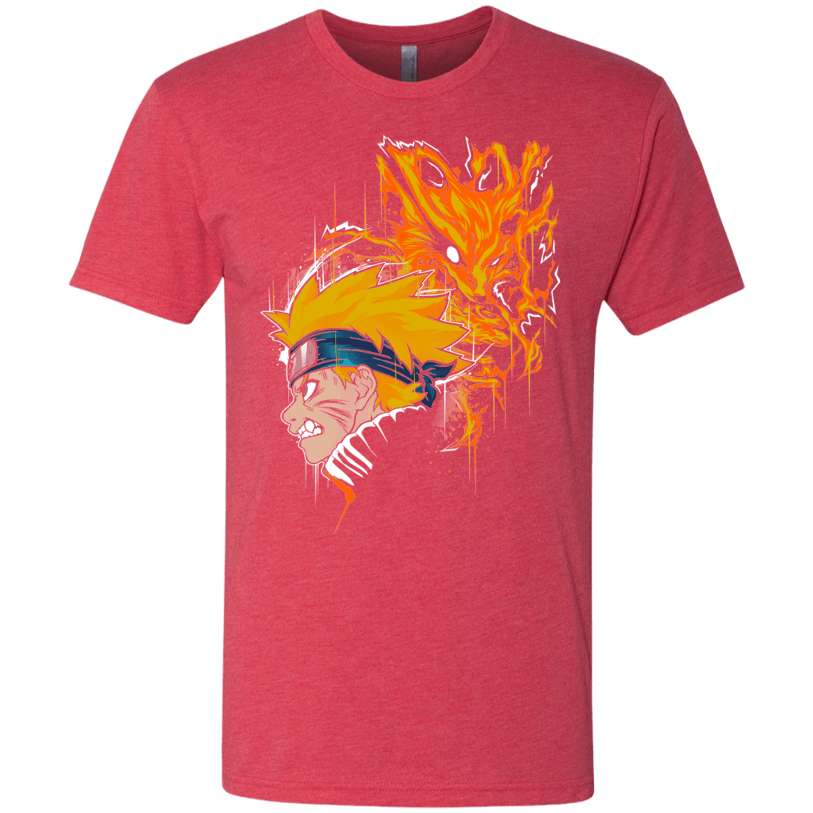 T-Shirts Vintage Red / S Demon Fox Men's Triblend T-Shirt