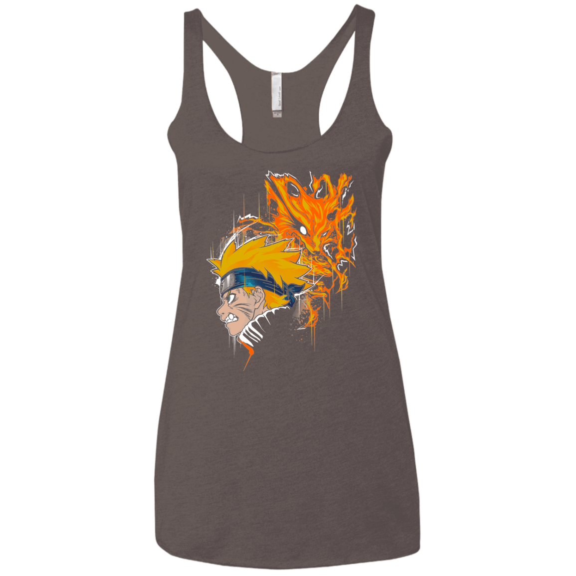 T-Shirts Macchiato / X-Small Demon Fox Women's Triblend Racerback Tank