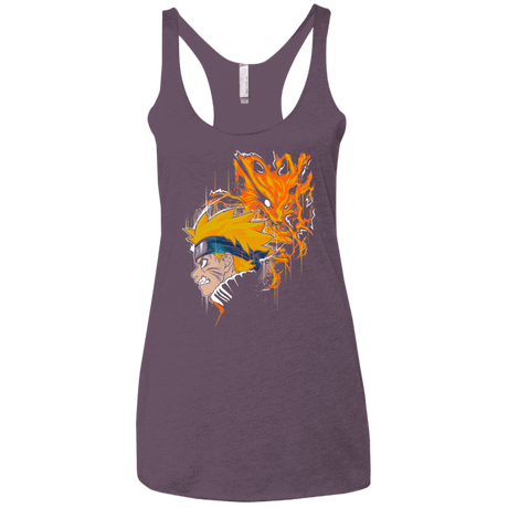 T-Shirts Vintage Purple / X-Small Demon Fox Women's Triblend Racerback Tank