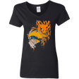 T-Shirts Black / S Demon Fox Women's V-Neck T-Shirt