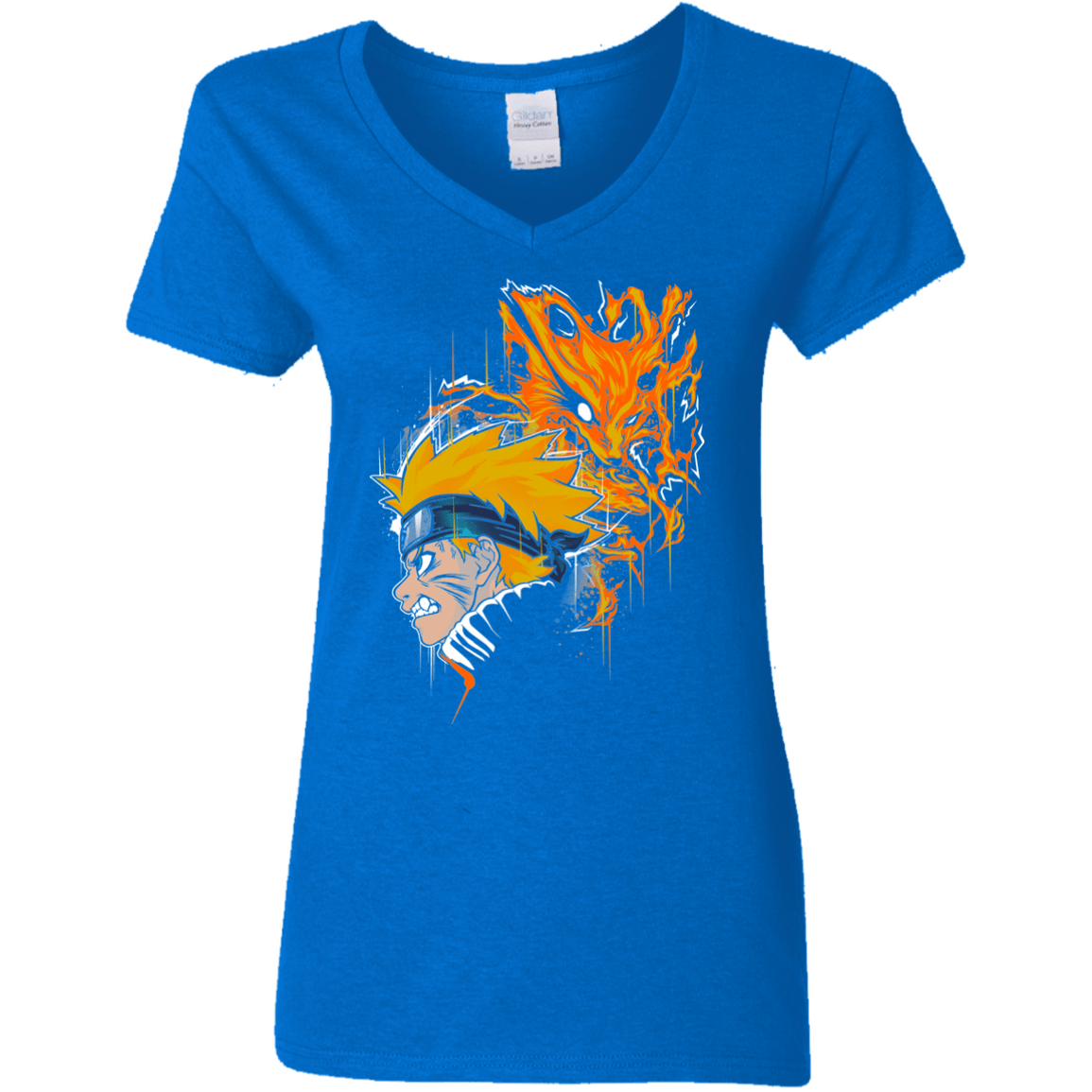 T-Shirts Royal / S Demon Fox Women's V-Neck T-Shirt