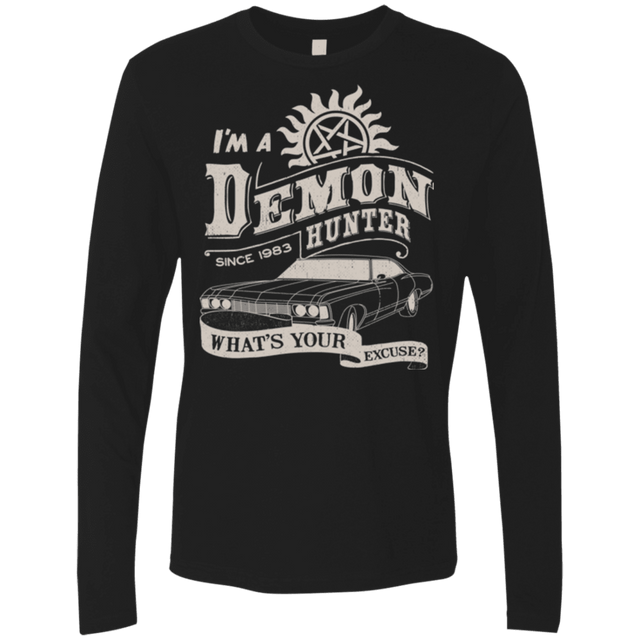 T-Shirts Black / Small Demon Hunter (1) Men's Premium Long Sleeve