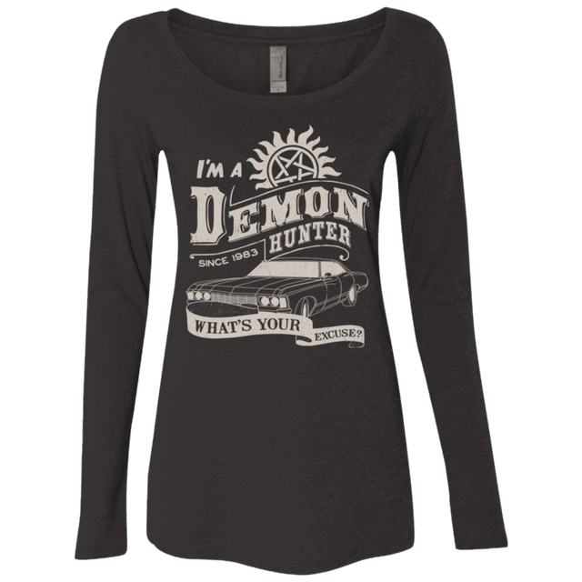 T-Shirts Vintage Black / Small Demon Hunter (1) Women's Triblend Long Sleeve Shirt
