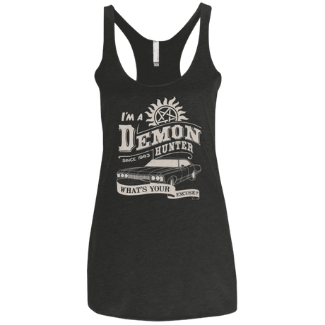 T-Shirts Vintage Black / X-Small Demon Hunter (1) Women's Triblend Racerback Tank