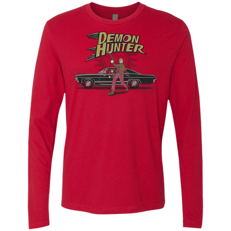 T-Shirts Red / Small Demon Hunter Men's Premium Long Sleeve