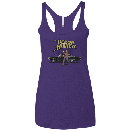 T-Shirts Purple / X-Small Demon Hunter Women's Triblend Racerback Tank