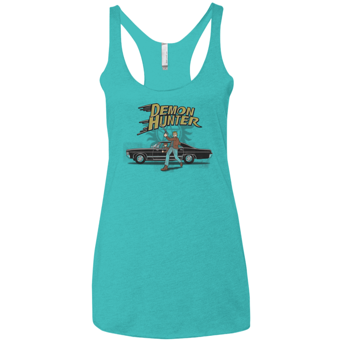 T-Shirts Tahiti Blue / X-Small Demon Hunter Women's Triblend Racerback Tank