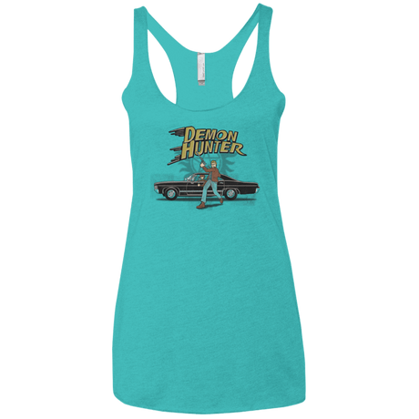 T-Shirts Tahiti Blue / X-Small Demon Hunter Women's Triblend Racerback Tank