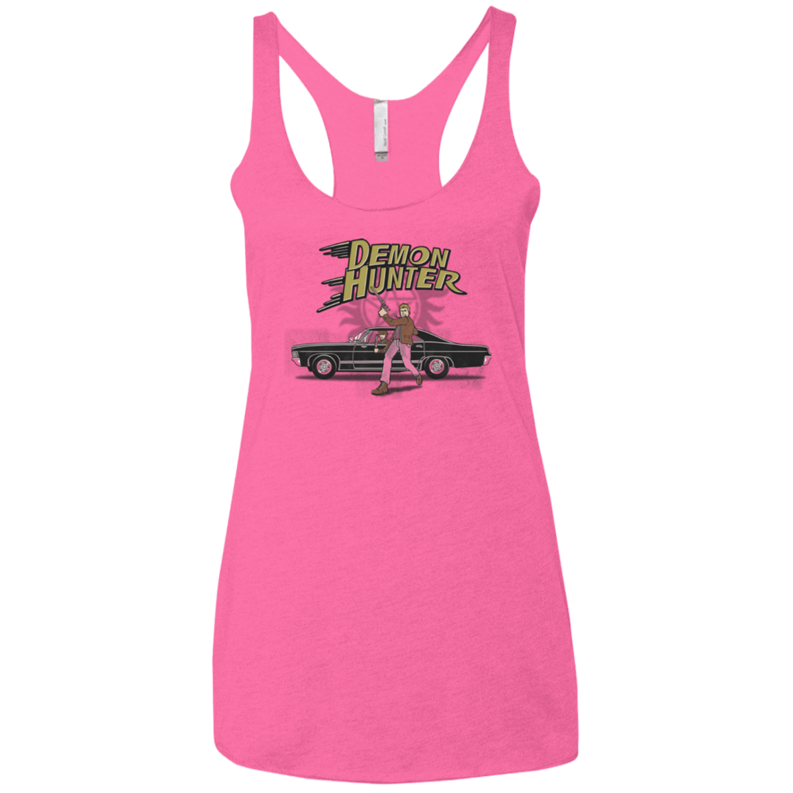 T-Shirts Vintage Pink / X-Small Demon Hunter Women's Triblend Racerback Tank