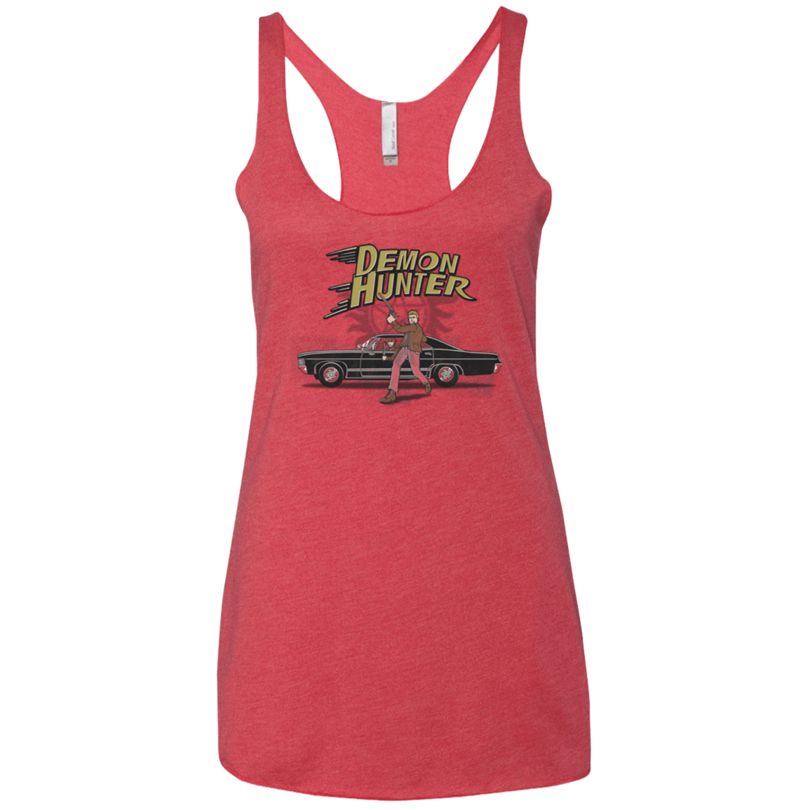T-Shirts Vintage Red / X-Small Demon Hunter Women's Triblend Racerback Tank