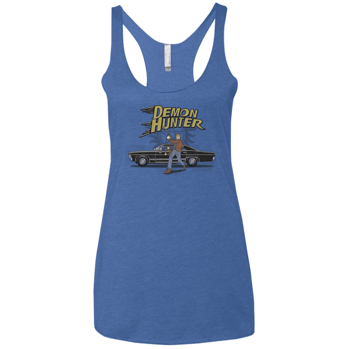 T-Shirts Vintage Royal / X-Small Demon Hunter Women's Triblend Racerback Tank