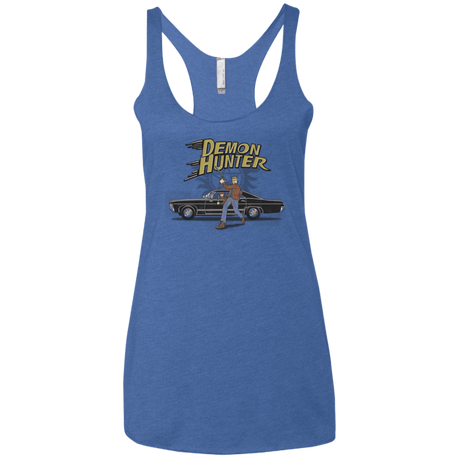 T-Shirts Vintage Royal / X-Small Demon Hunter Women's Triblend Racerback Tank