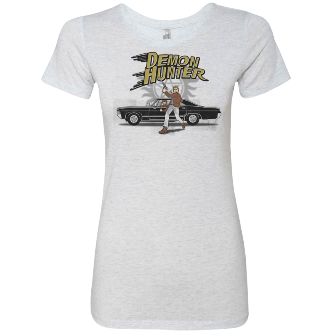 T-Shirts Heather White / Small Demon Hunter Women's Triblend T-Shirt