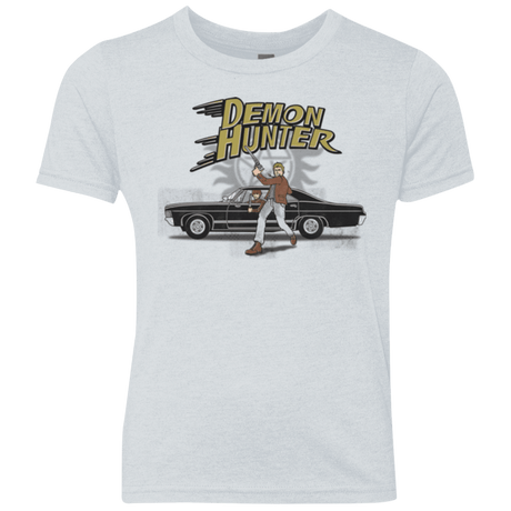 T-Shirts Heather White / YXS Demon Hunter Youth Triblend T-Shirt
