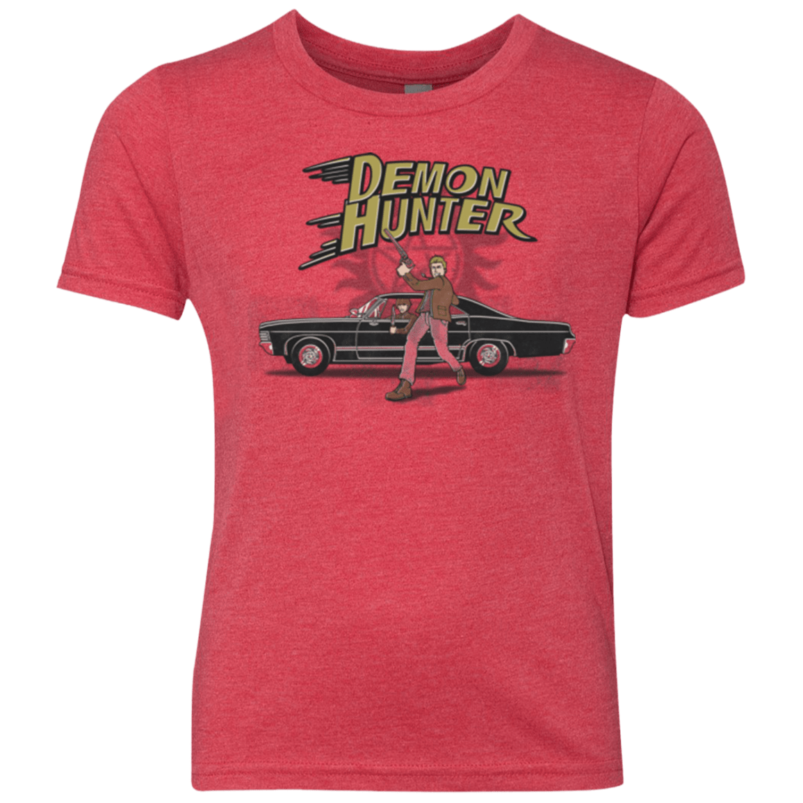 T-Shirts Vintage Red / YXS Demon Hunter Youth Triblend T-Shirt