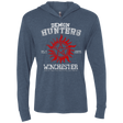 T-Shirts Indigo / X-Small Demon Hunters Triblend Long Sleeve Hoodie Tee
