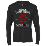 Demon Hunters Triblend Long Sleeve Hoodie Tee