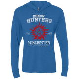 Demon Hunters Triblend Long Sleeve Hoodie Tee