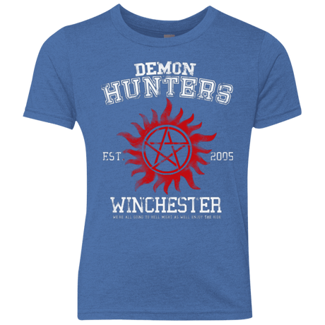 T-Shirts Vintage Royal / YXS Demon Hunters Youth Triblend T-Shirt