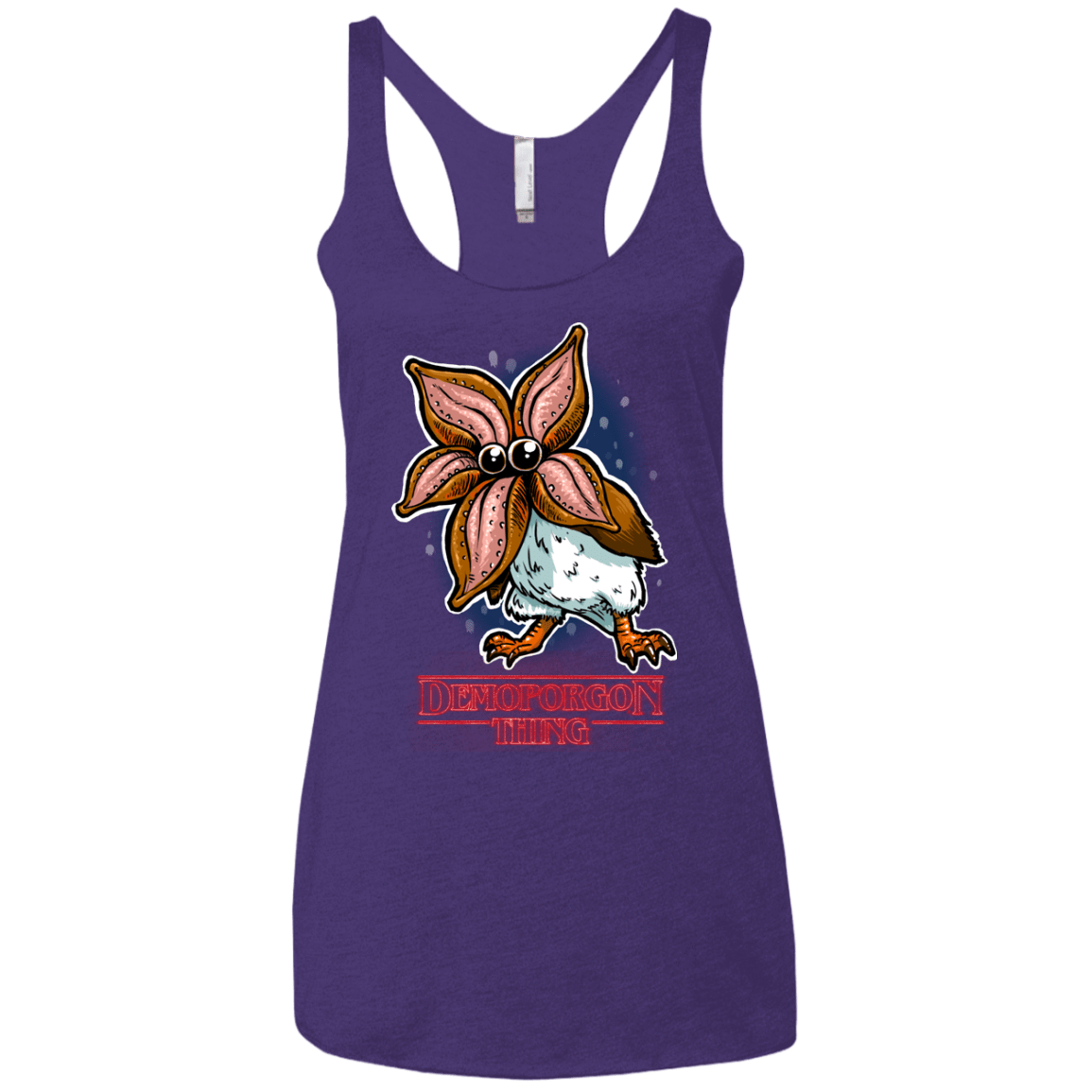 T-Shirts Purple / X-Small Demoporgon Women's Triblend Racerback Tank