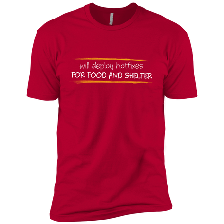 T-Shirts Red / YXS Deploying Hotfixes For Food And Shelter Boys Premium T-Shirt