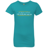 T-Shirts Tahiti Blue / YXS Deploying Hotfixes For Food And Shelter Girls Premium T-Shirt