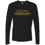 T-Shirts Black / Small Deploying Hotfixes For Food And Shelter Men's Premium Long Sleeve