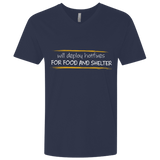 T-Shirts Midnight Navy / X-Small Deploying Hotfixes For Food And Shelter Men's Premium V-Neck