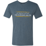 T-Shirts Indigo / Small Deploying Hotfixes For Food And Shelter Men's Triblend T-Shirt