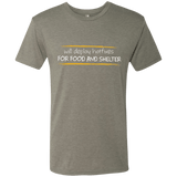 T-Shirts Venetian Grey / Small Deploying Hotfixes For Food And Shelter Men's Triblend T-Shirt