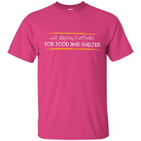 T-Shirts Heliconia / Small Deploying Hotfixes For Food And Shelter T-Shirt