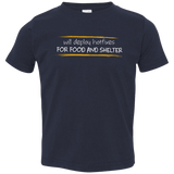 T-Shirts Navy / 2T Deploying Hotfixes For Food And Shelter Toddler Premium T-Shirt