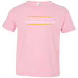 T-Shirts Pink / 2T Deploying Hotfixes For Food And Shelter Toddler Premium T-Shirt