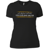 T-Shirts Black / X-Small Deploying Hotfixes For Food And Shelter Women's Premium T-Shirt