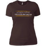 T-Shirts Dark Chocolate / X-Small Deploying Hotfixes For Food And Shelter Women's Premium T-Shirt