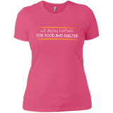 T-Shirts Hot Pink / X-Small Deploying Hotfixes For Food And Shelter Women's Premium T-Shirt