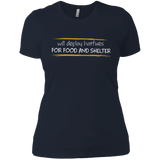 T-Shirts Midnight Navy / X-Small Deploying Hotfixes For Food And Shelter Women's Premium T-Shirt
