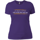 T-Shirts Purple Rush/ / X-Small Deploying Hotfixes For Food And Shelter Women's Premium T-Shirt