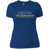 T-Shirts Royal / X-Small Deploying Hotfixes For Food And Shelter Women's Premium T-Shirt
