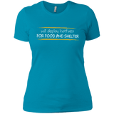 T-Shirts Turquoise / X-Small Deploying Hotfixes For Food And Shelter Women's Premium T-Shirt