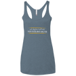 T-Shirts Indigo / X-Small Deploying Hotfixes For Food And Shelter Women's Triblend Racerback Tank