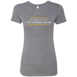 T-Shirts Premium Heather / Small Deploying Hotfixes For Food And Shelter Women's Triblend T-Shirt